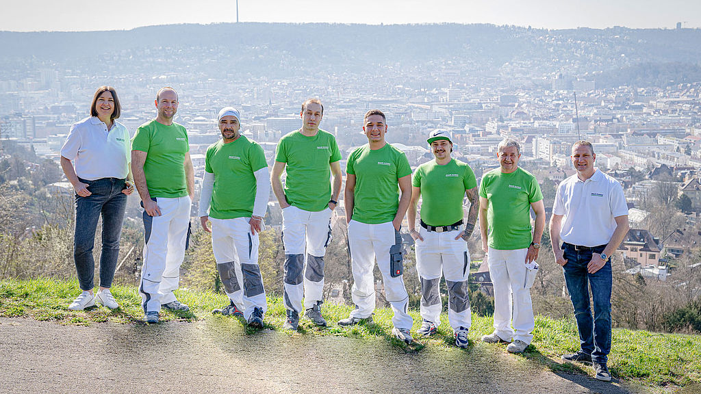 Team-Foto des Malerbetriebs Kuhnle aus Stuttgart